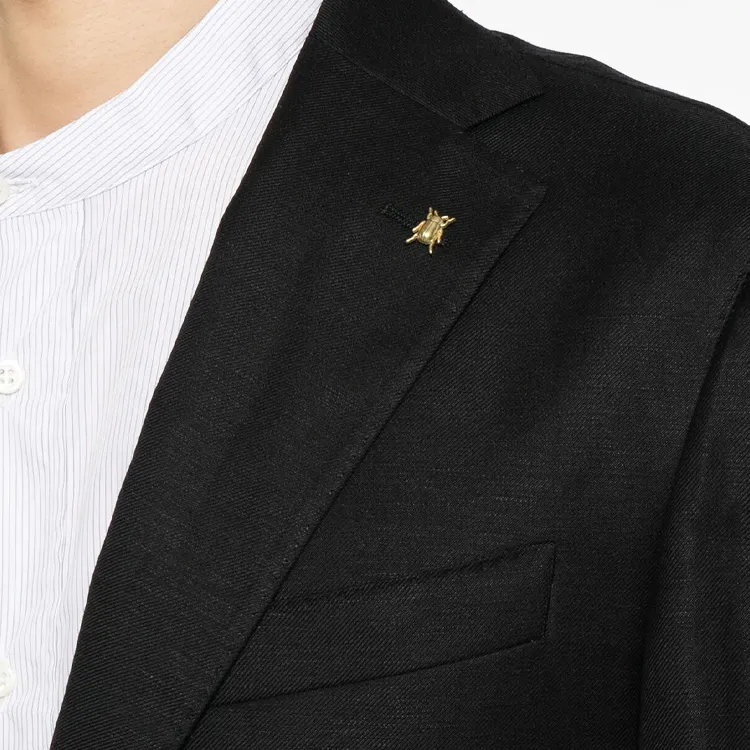 Corneliani Brooch detail Single breasted Blazer-4