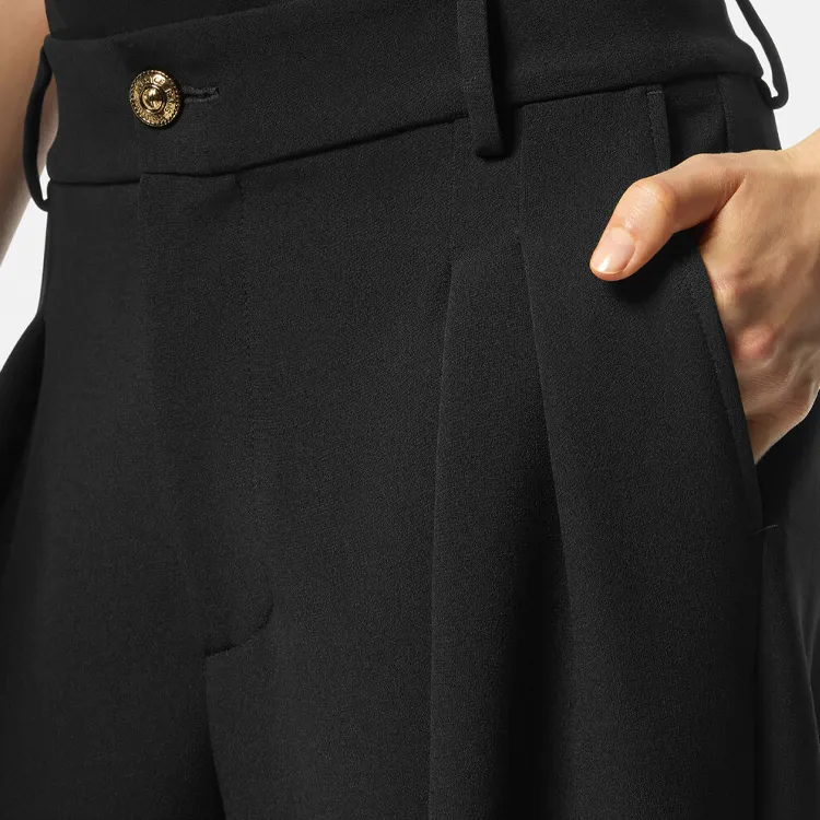 VERSACE JEANS COUTURE Wide leg Pleated Trousers-4