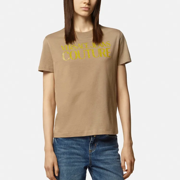 VERSACE JEANS COUTURE Logo print Cotton T shirt-2
