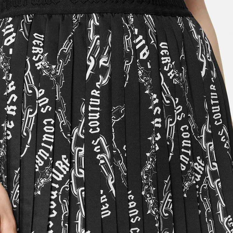 VERSACE JEANS COUTURE Casual Short Skirts Women's Black-4
