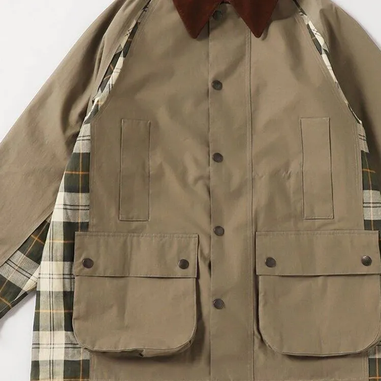 BARBOUR x NOYOKE FW23 Trench Coat Men's Khaki-1