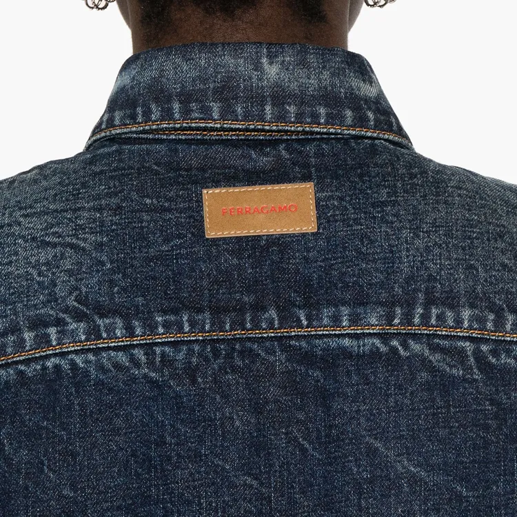 Ferragamo Whiskered Denim Shirt-4