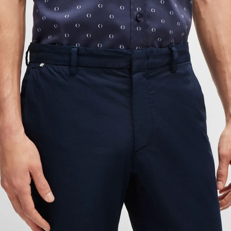 HUGO BOSS FW24 Casual Pants Men's Dark Blue-4