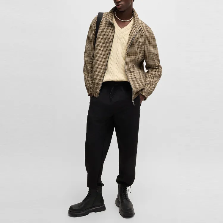 HUGO BOSS Houndstooth pattern Jacket-3