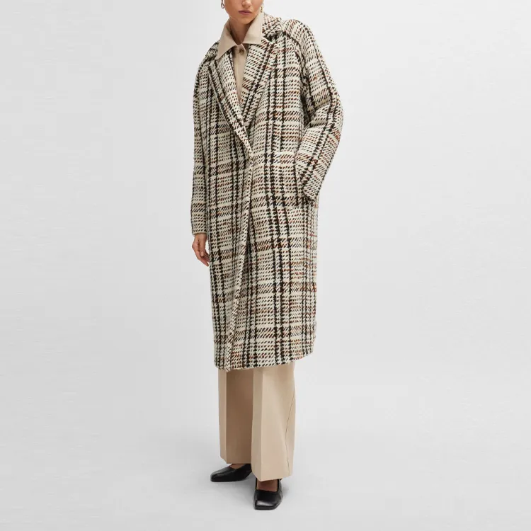 HUGO BOSS Check pattern Coat-1