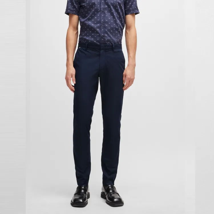 HUGO BOSS FW24 Casual Pants Men's Dark Blue-2