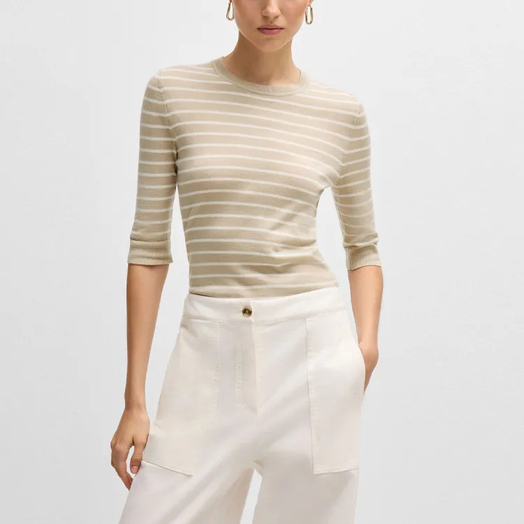 HUGO BOSS Sweater Women's Beige-1