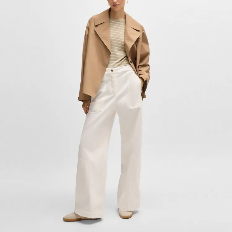 HUGO BOSS Sweater Women's Beige-4