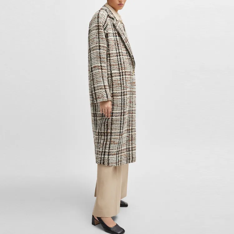 HUGO BOSS Check pattern Coat-4