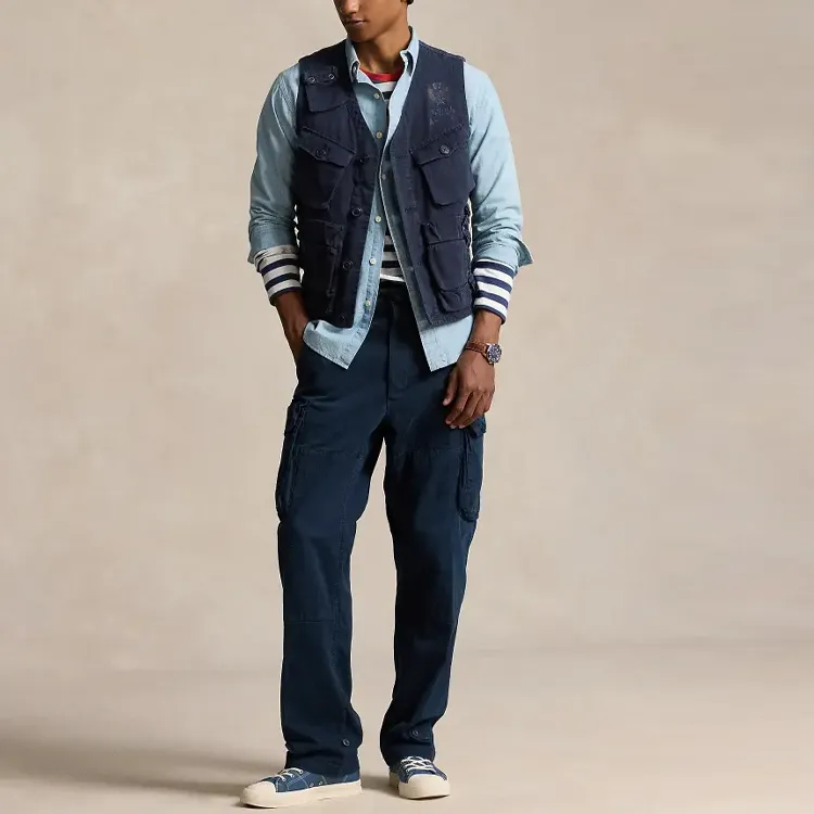 Polo Ralph Lauren SS24 Vest Men's Blue-1