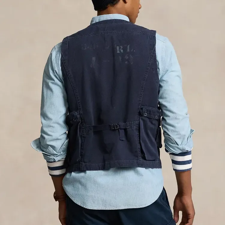 Polo Ralph Lauren SS24 Vest Men's Blue-2