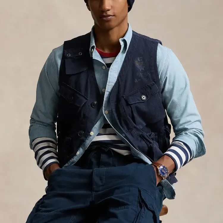 Polo Ralph Lauren SS24 Vest Men's Blue-5