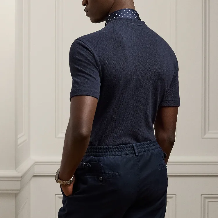 Ralph Lauren Purple Label Linen cotton Piqué T shirt-2