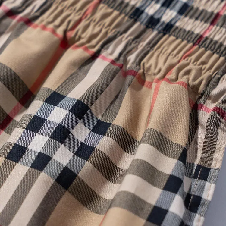 Burberry Vintage Check Side Stripe Shorts 'Archive Beige'-5
