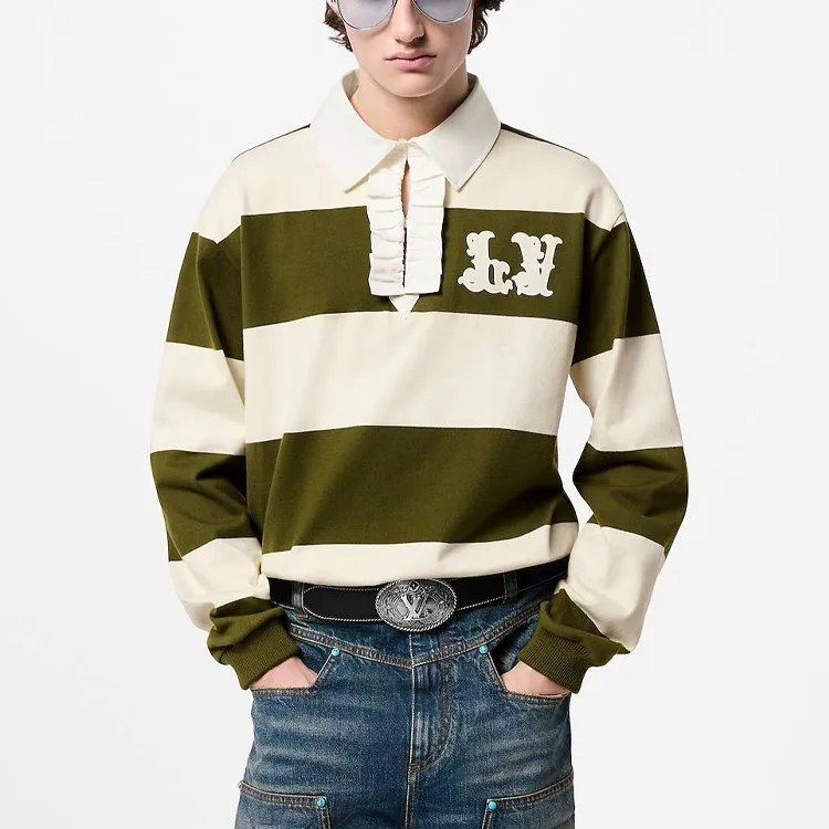 LOUIS VUITTON FW24 Polo Shirt Men's Green-3