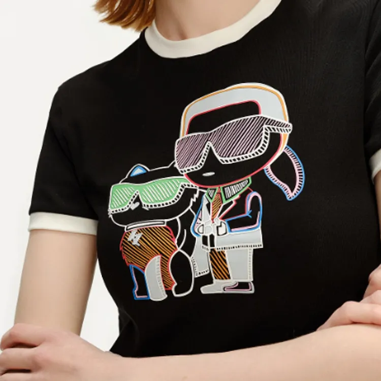 KARL LAGERFELD T Shirt Women's Black-5