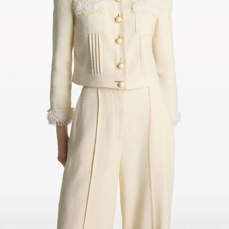 St. John High-waist Cotton-blend Trousers-1