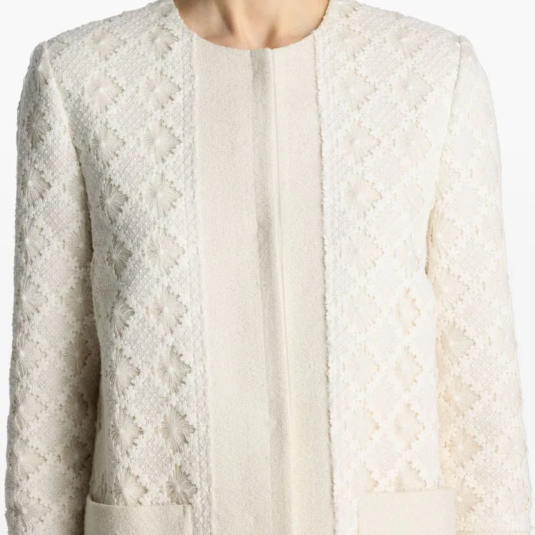 St. John Guipure Cotton-blend Lace Jacket-4