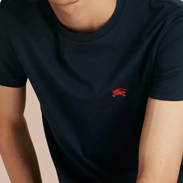 Burberry T Shirt Men's Marine Blue-3