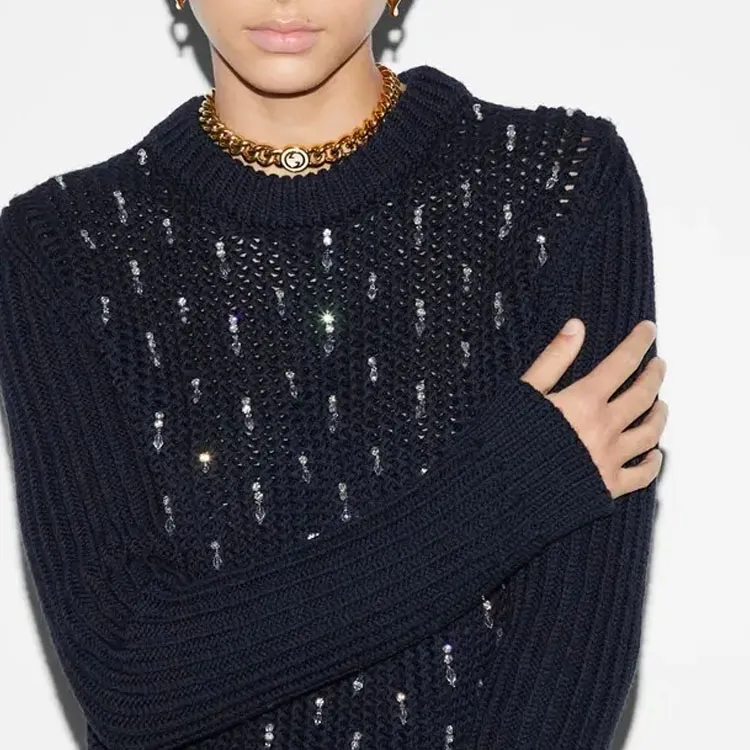 GUCCI Sweaters Women's Navy-4
