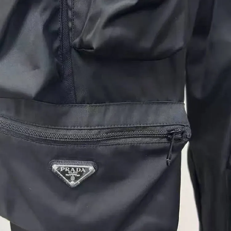 PRADA SS24 Cargo Pants Men Black-2
