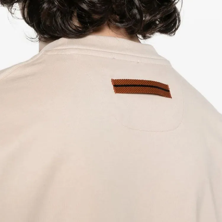 Ermenegildo Zegna Logo Detailed Crewneck T Shirt-6