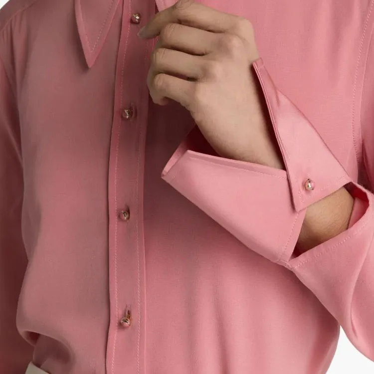 St. John Crepe De Chine Silk Blouse-4