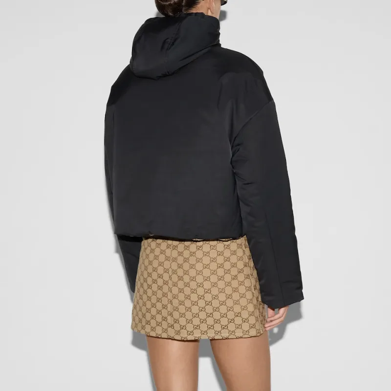 GUCCI Reversible Zip Up Bomber Jacket-5
