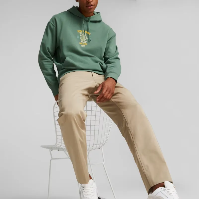 PUMA Downtown Graphic Sweatshirt Men's Green-2
