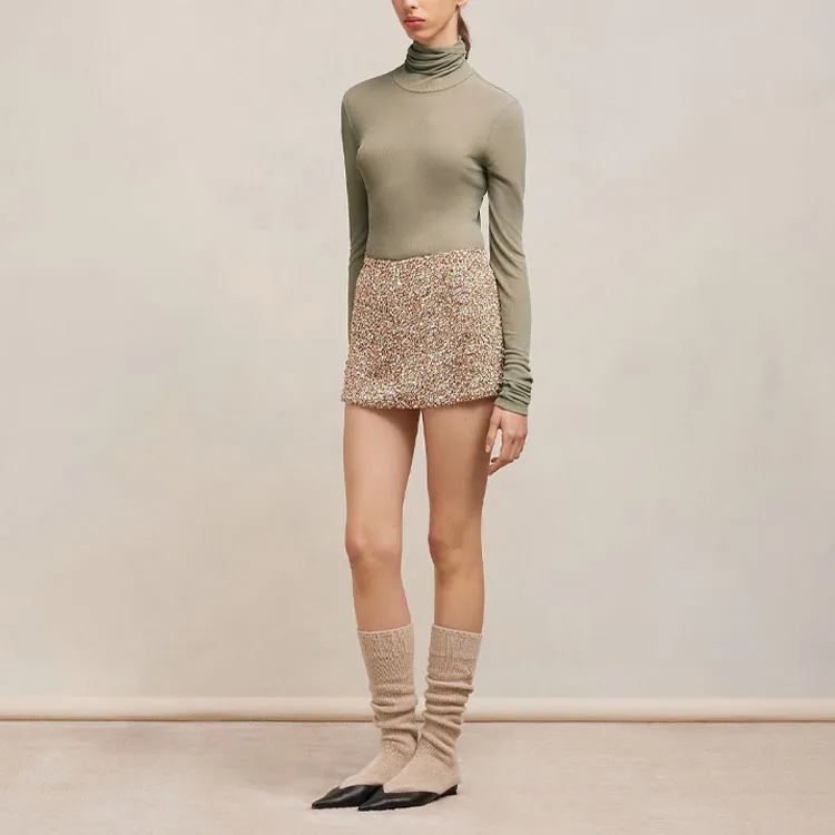 Ami Paris Roll neck Ribbed Sweater-2