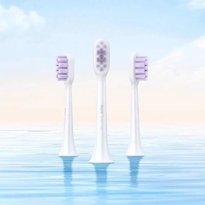 MI T501/T501C/T302/T301 Toothbrush Heads Pack Of Three Portable Household-2