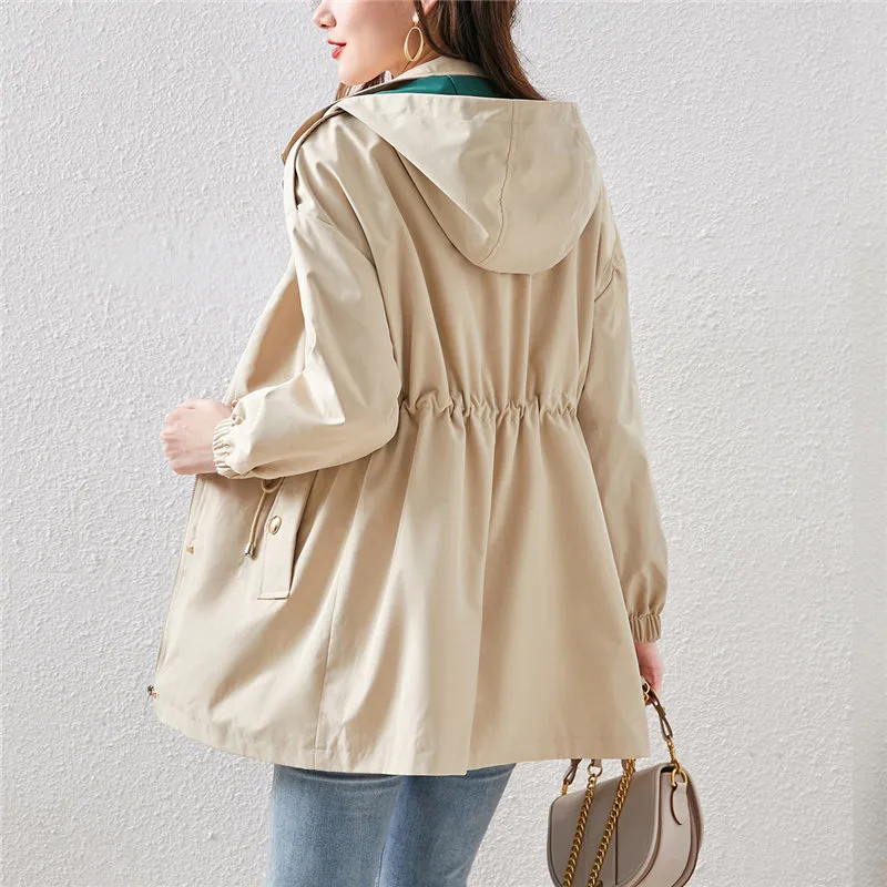 Still Quiet Trench Coat Women's Light Khaki-3