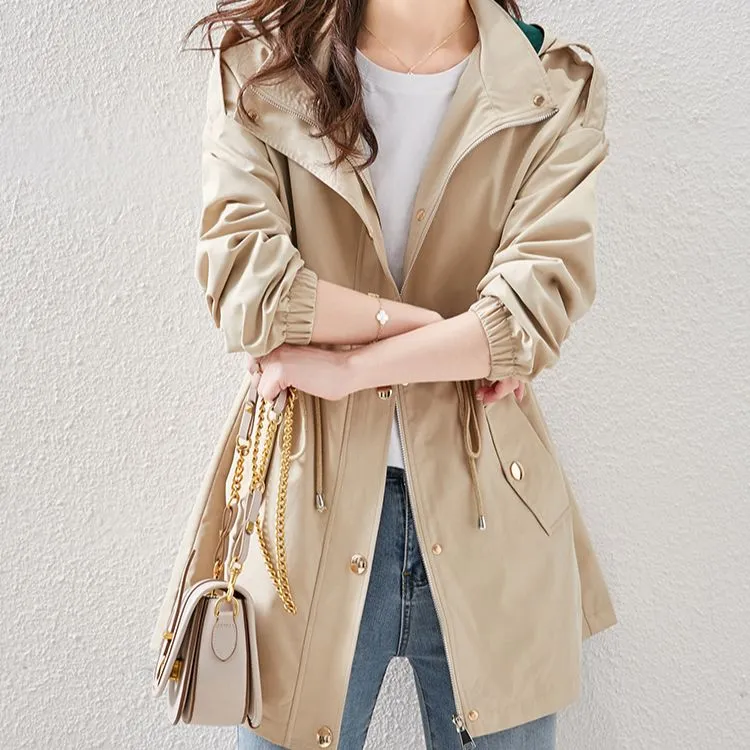 Still Quiet Trench Coat Women's Light Khaki-4