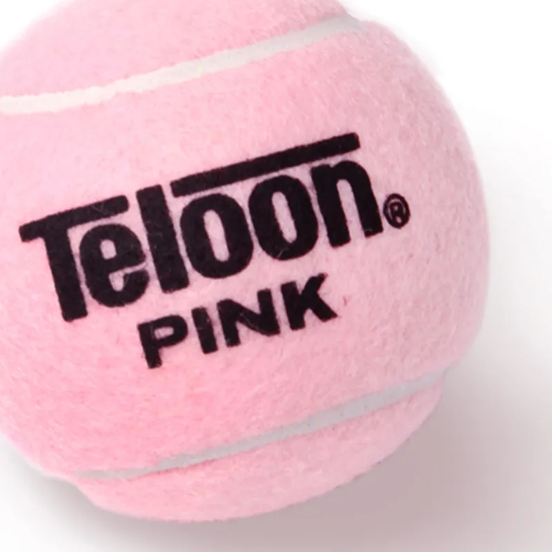 Teloon PINK Tennis Balls Acrylic Wool Training Ball Indoor And Outdoor Diameter 63 66mm Pink-1