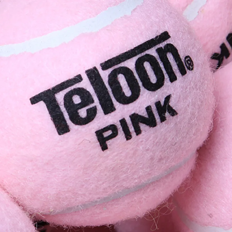 Teloon PINK Tennis Balls Acrylic Wool Training Ball Indoor And Outdoor Diameter 63 66mm Pink-3