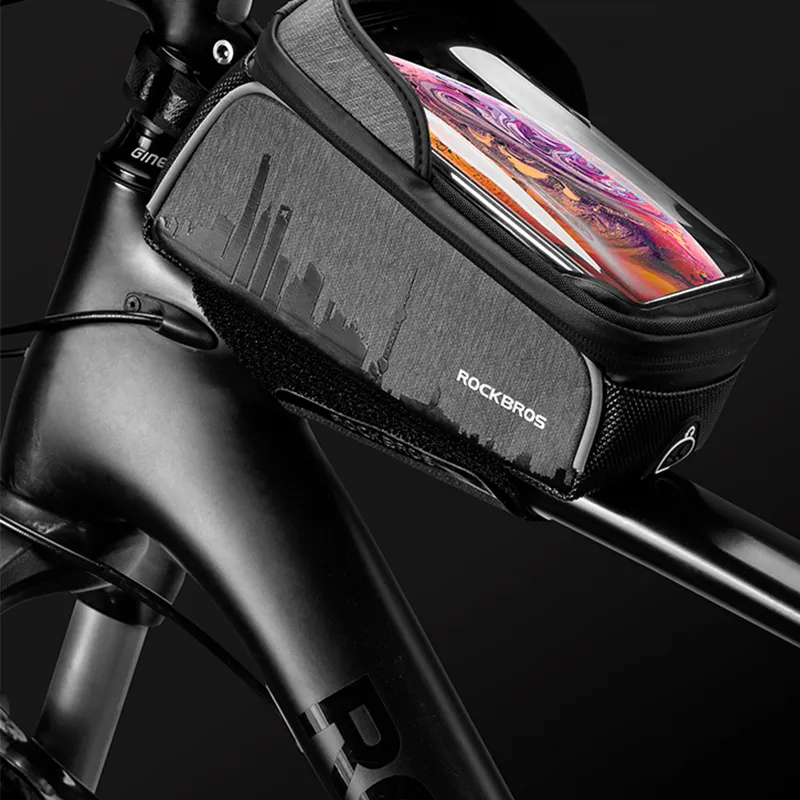 ROCKBROS Cycling Gear Cycling Equipment Unisex Nylon Polyester Blend With EVA Fabric 19.5*10.5*7.5cm Black-4
