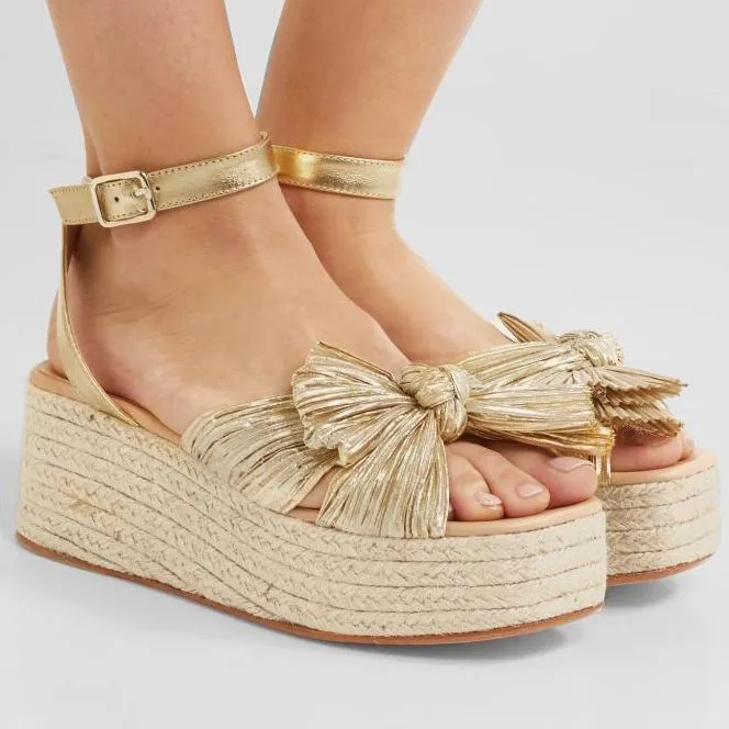 Loeffler Randall Strap Sandals Women's Gold-3
