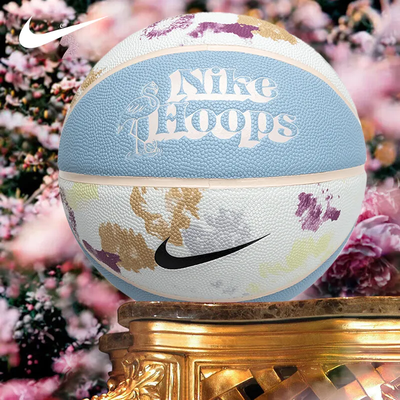 Nike Rubber Basketball Blue White Size 7 Training Kids'-1