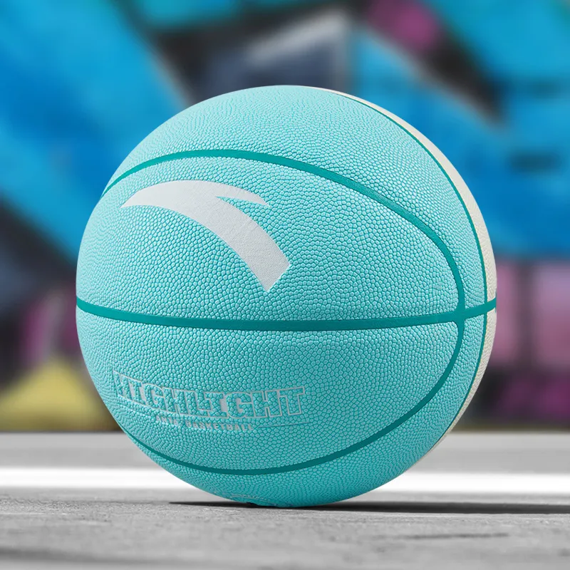 Anta PU Basketball Blue White Size 7 Glow In The Dark Kids'-4