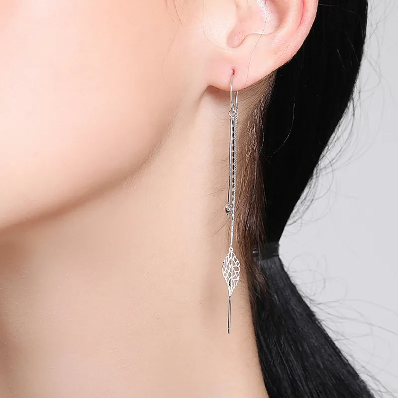 Xuanman S925 Silver Drop Earrings Bestie Women's-1