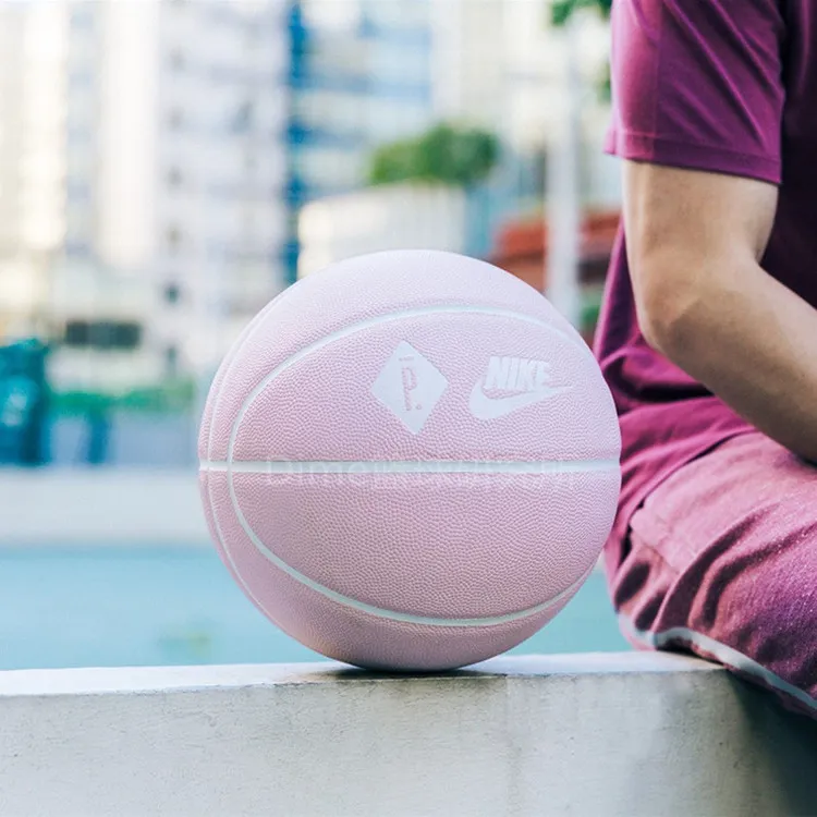 Nike PU Basketball Pink Size 7 Training Unisex-2