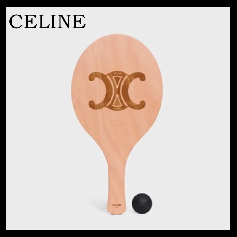 CELINE Niche Racquet Sports Wooden Beach Unisex-1