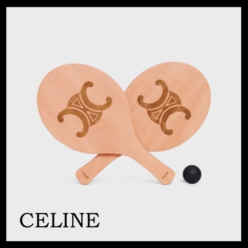 CELINE Niche Racquet Sports Wooden Beach Unisex-3