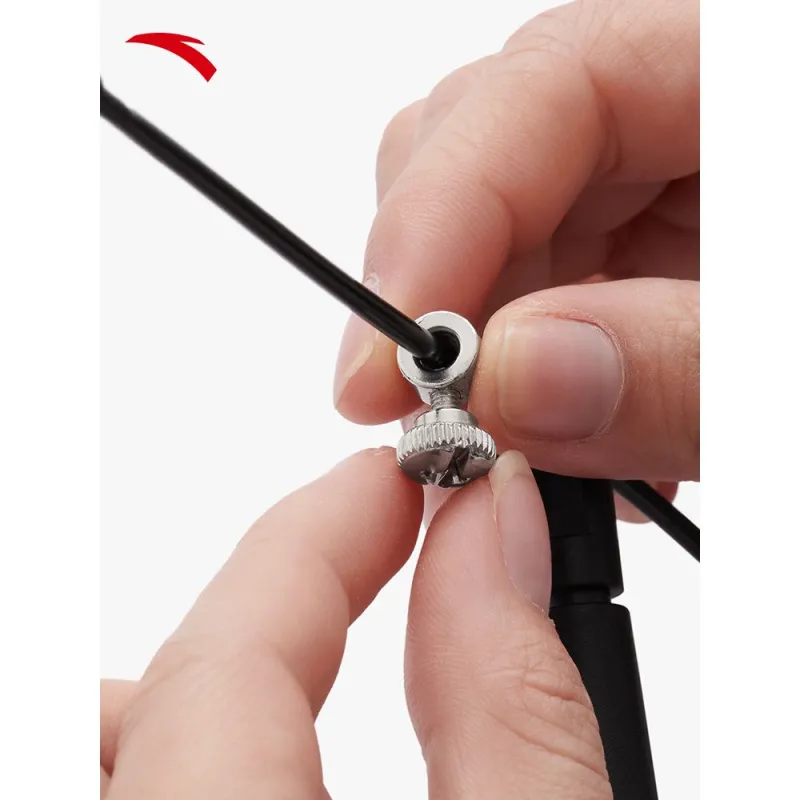 Anta Fitness Training Non Countable Jump Ropes Adults Twine Material PVC Steel Wire, Handle Material PP Black-3