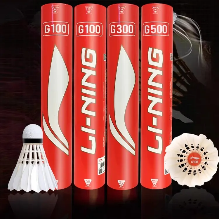 LiNing Goose Feather Shuttlecock 12 Pack Goose Feather Shuttlecocks-2