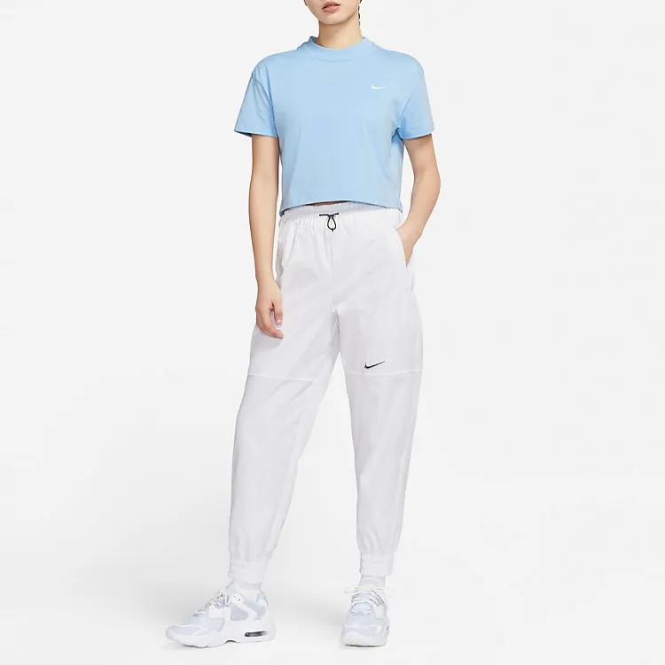 Nike Crop Tops Women's Soulful Blue-2