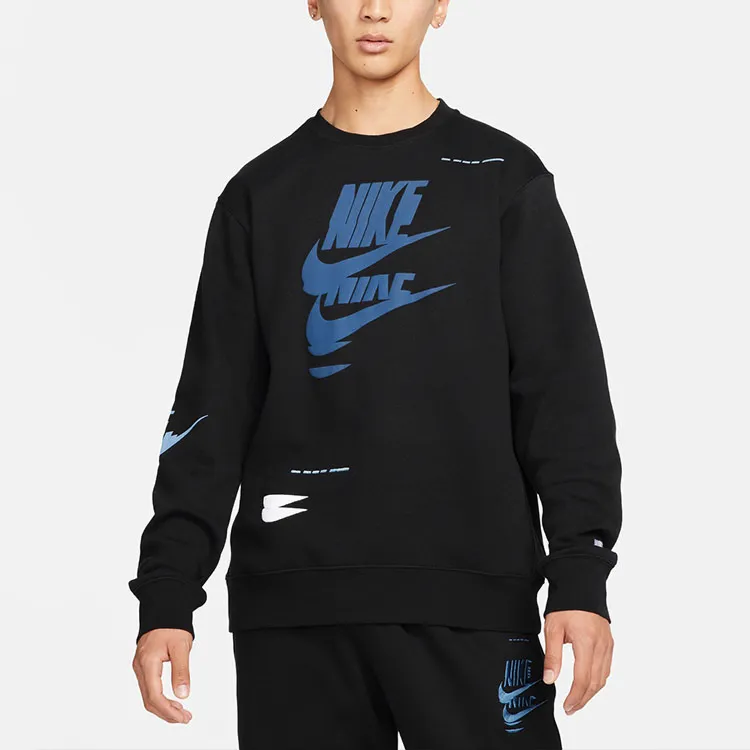 Nike Sportswear Essentials Series Sweatshirts Men Black-2
