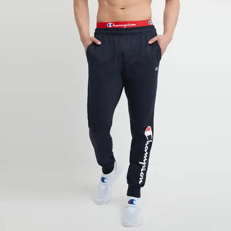 Champion Knitted Sweatpants Unisex Navy Blue-3