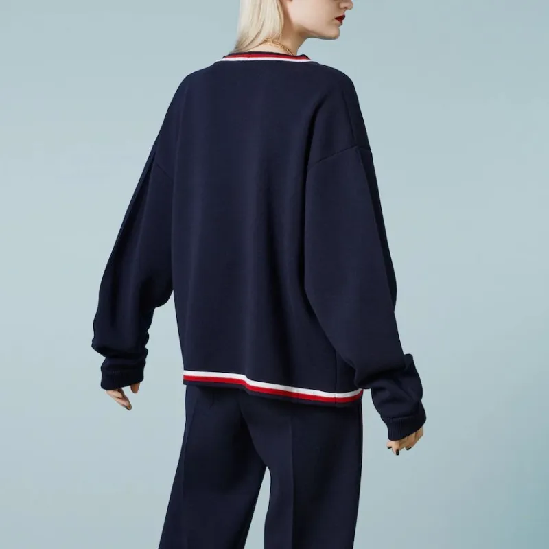 GUCCI Double Breasted Striped Knit Cardigan-3