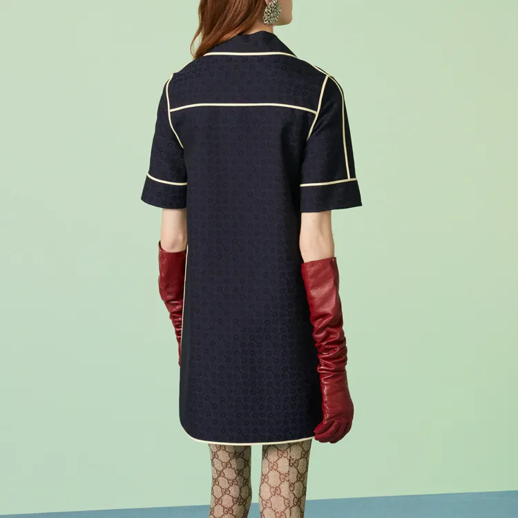 GUCCI Short Sleeved Dresses Women's Black-2